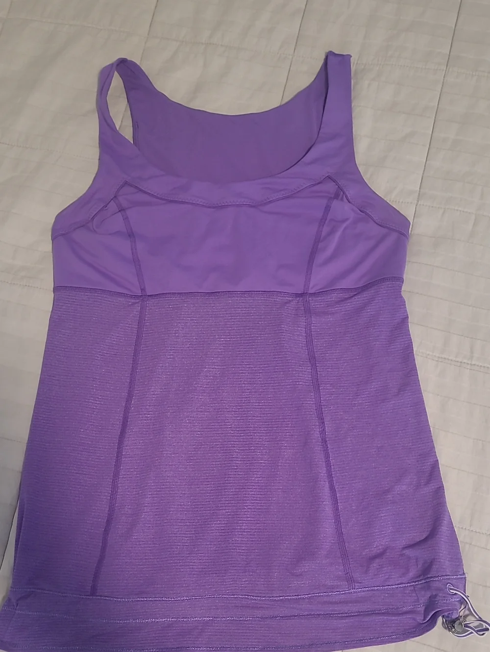 lululemon athletica Purple Scoop Workout Tank Medium